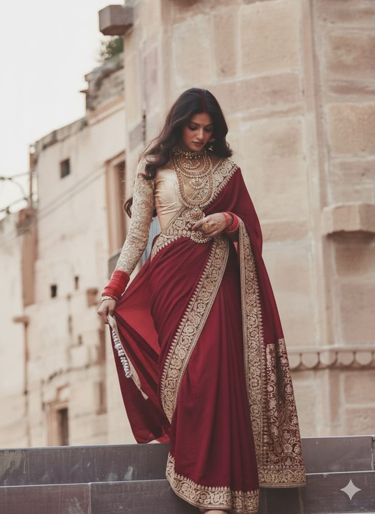 Indian bride with jewelry